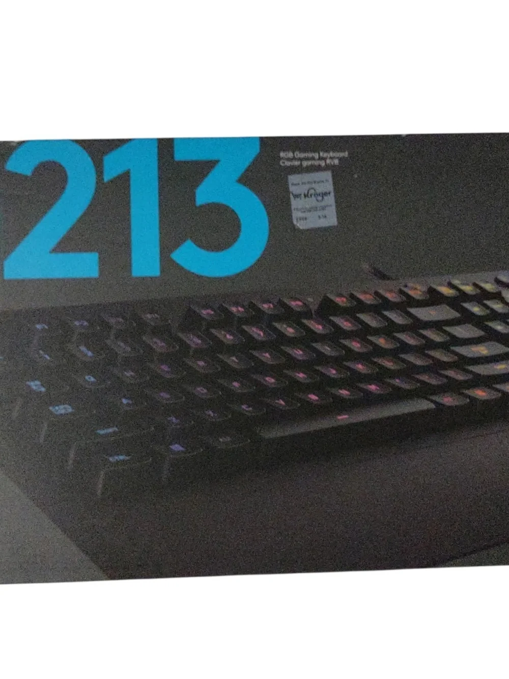 Logitech G213 Wired RGB Illuminated Gaming Keyboard Black EN QWERTY NEW